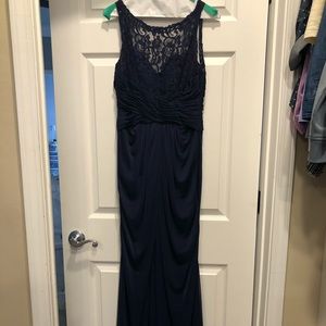 Navy Long Formal Prom Dress